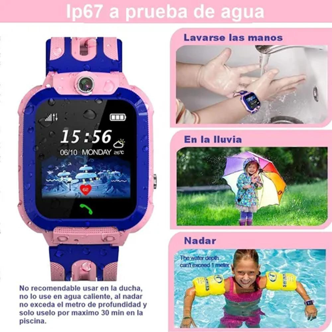 RELOJ INTELIGENTE CON GPS PARA NIÑOS