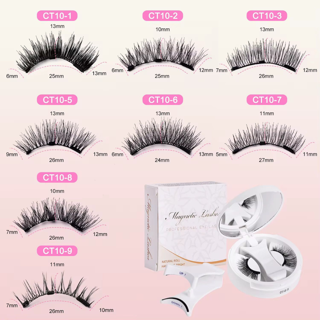 PESTAÑAS POSTIZAS MAGNETICAS CON PINZAS DE IMAN