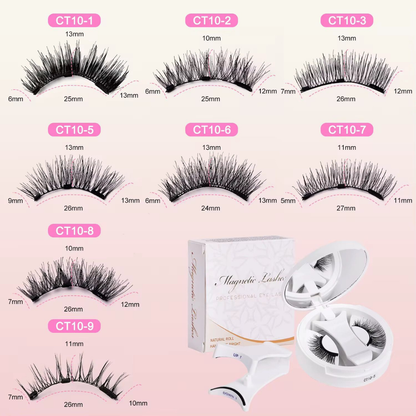 PESTAÑAS POSTIZAS MAGNETICAS CON PINZAS DE IMAN