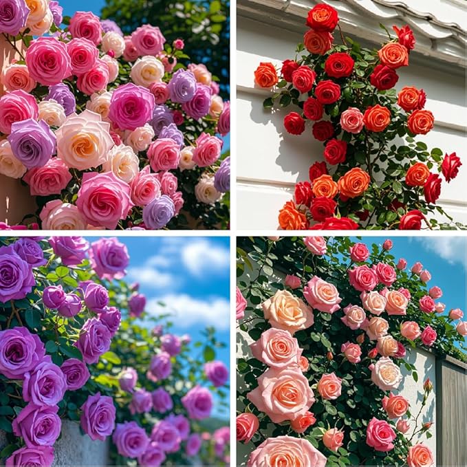 Semillas De Rosas Trepadoras (200 Uds.), con guía de paso a paso para cultivar.